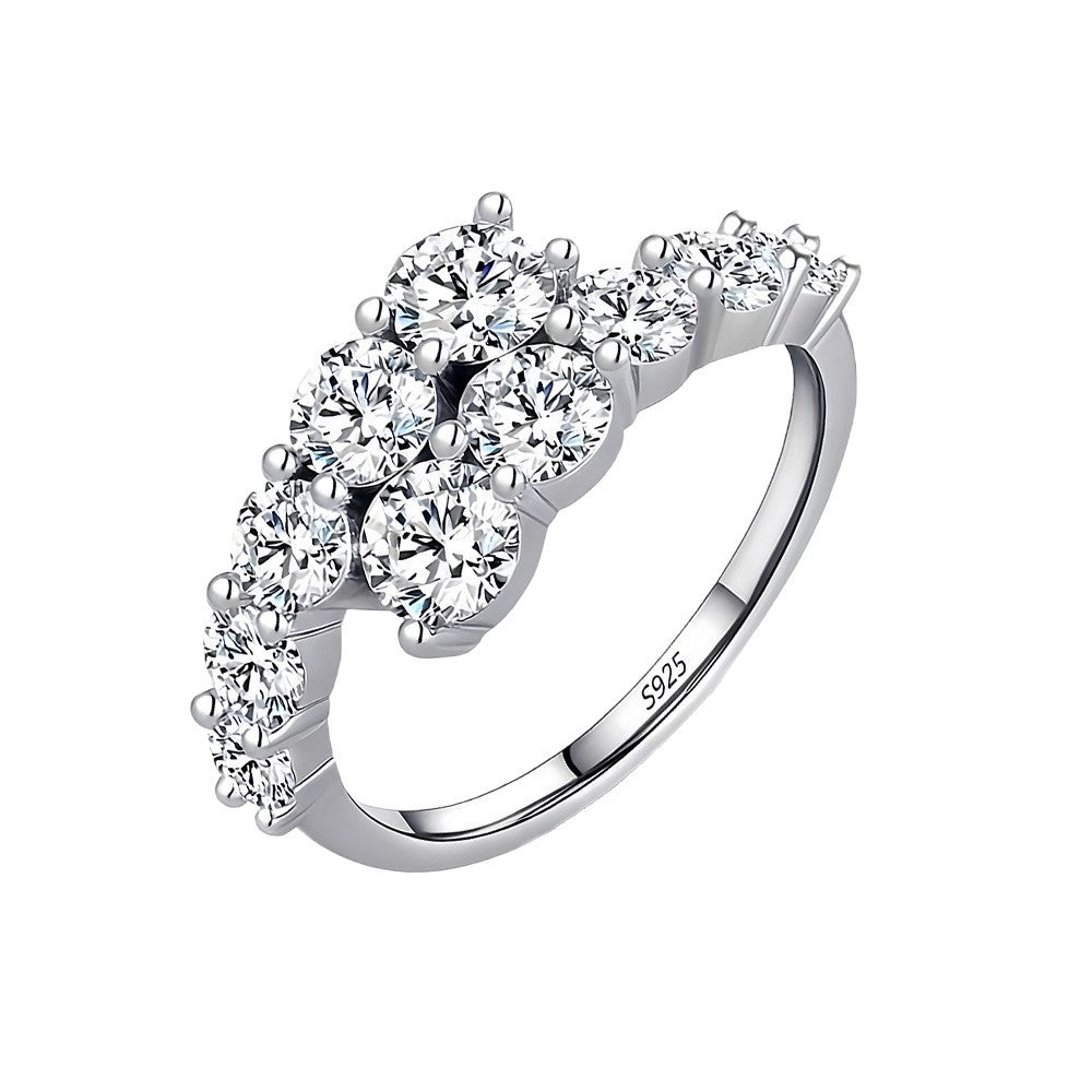 Verdandi Jewelry "Galaxy" Cluster Ring - GRA Certified Moissanite