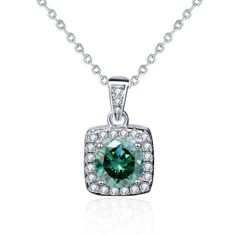 Verdandi Jewelry "Verdant" 3-Piece Set 3.0 CTW Moissanite Ring, Necklace & Earrings - Includes Gift Rose Box