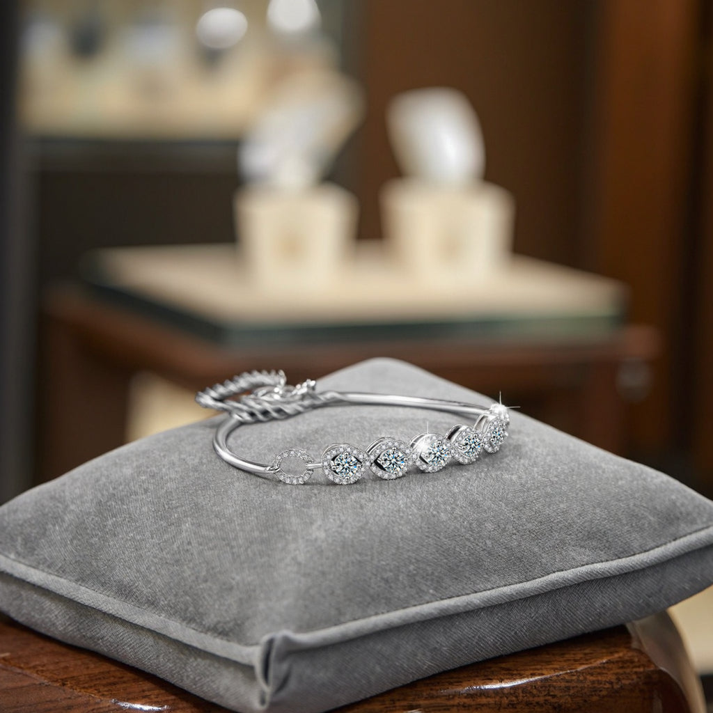 Verdandi Jewelry 1.5 Carat "Infinity" Bracelet - GRA Certified Moissanite